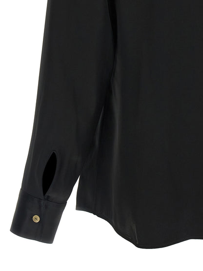 Khaite Black Acetate Blouse