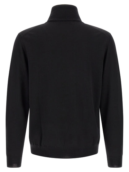 ZANONE Black Virgin Wool Cardigan