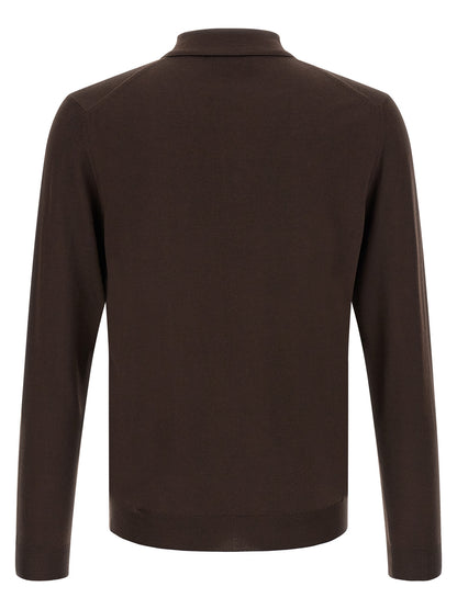 ZANONE Brown Virgin Wool Cardigan