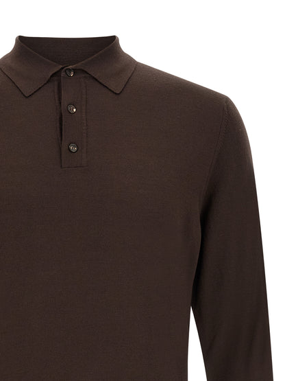 ZANONE Brown Virgin Wool Cardigan