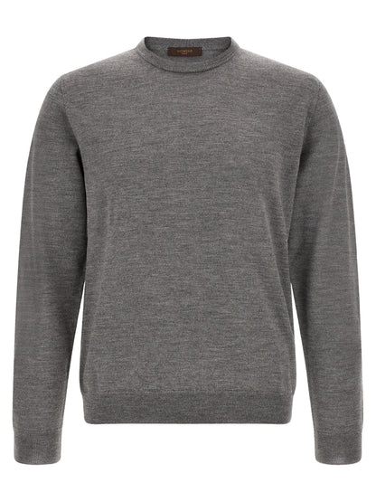 ZANONE Gray Virgin Wool Cardigan