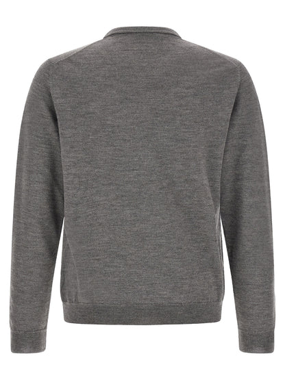ZANONE Gray Virgin Wool Cardigan