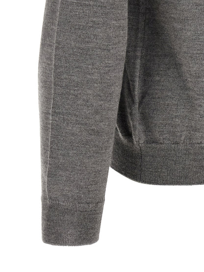 ZANONE Gray Virgin Wool Cardigan