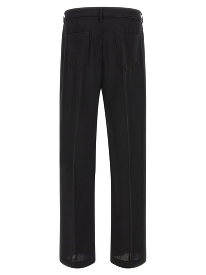 Rick Owens Black Cotton Relaxed Fit Jeans