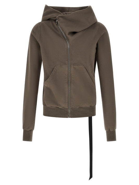 Sweatshirt Hoodie by DRKSHDW for men in cotton black, gray, silver & signature features a authentic silhouette, showcasing a sophisticated hooded neckline and authentic detail for a refined finish.