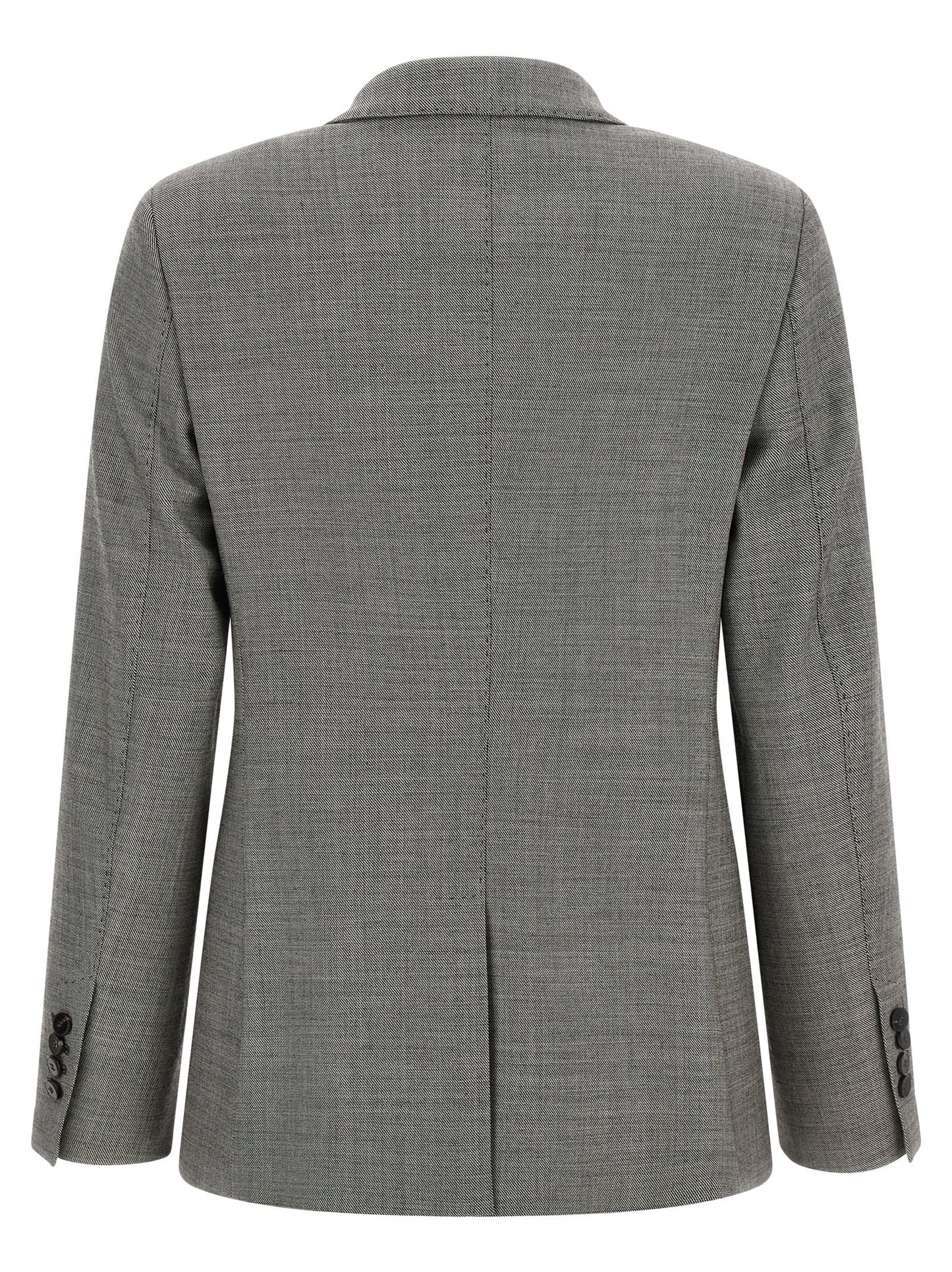 Alberto Biani Gray Wool Blazer