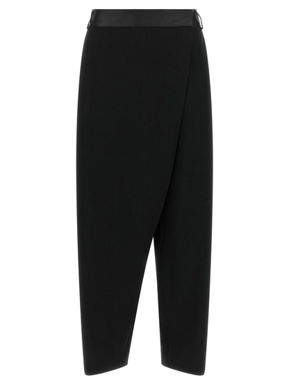 Alberto Biani Black Triacetate Dress Pants