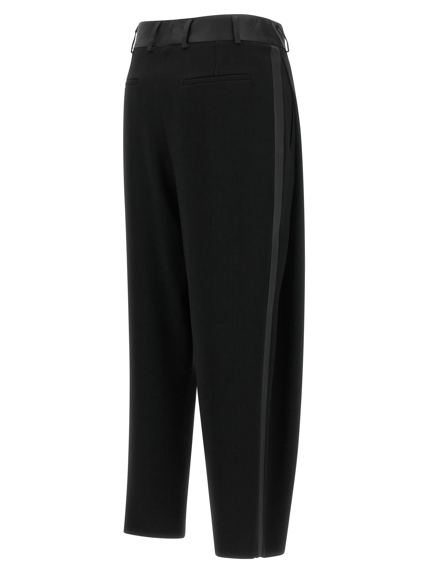 Alberto Biani Black Triacetate Dress Pants