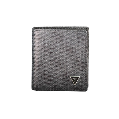 Guess Jeans Leather Cardholder Wallet - Black Print