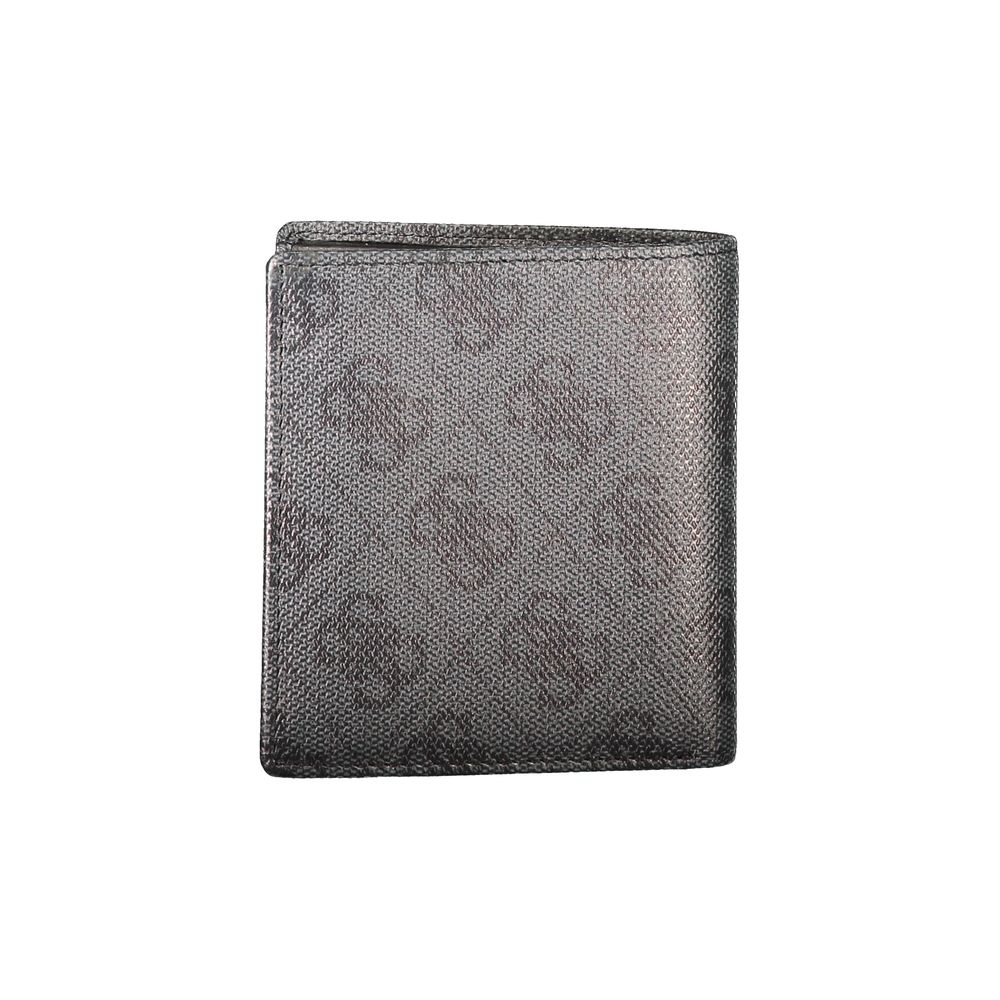 Guess Jeans Leather Cardholder Wallet - Black Print