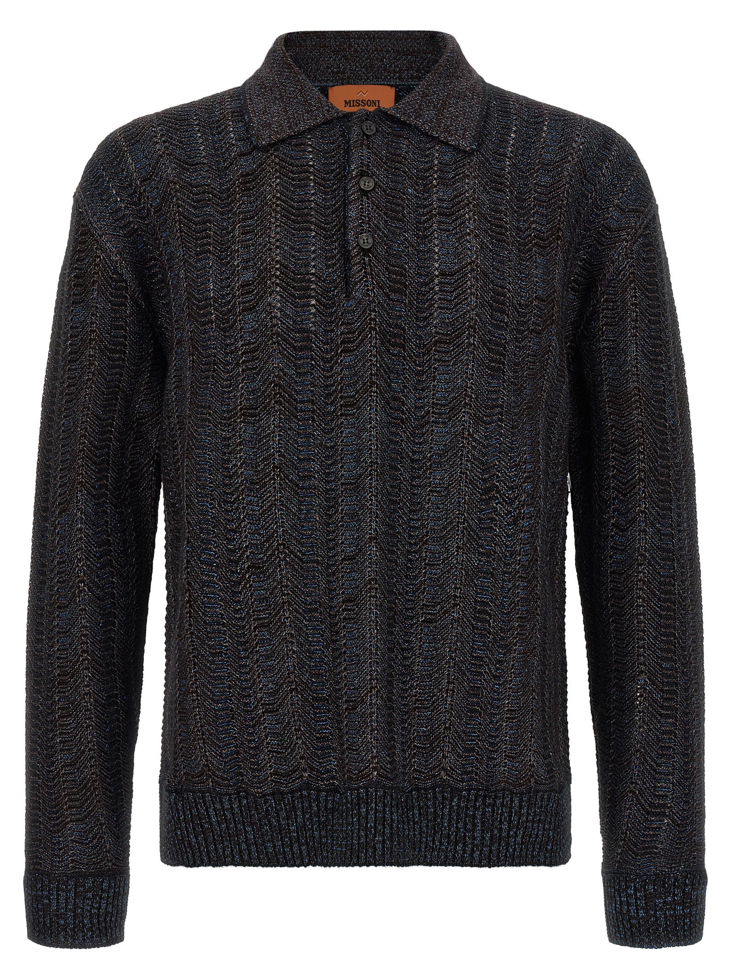 Cardigan by Missoni for men in polyamide viscose wool multicolor & patterned features an crisp silhouette, showcasing a sophisticated v-neck neckline and detail for a truly crisp finish.