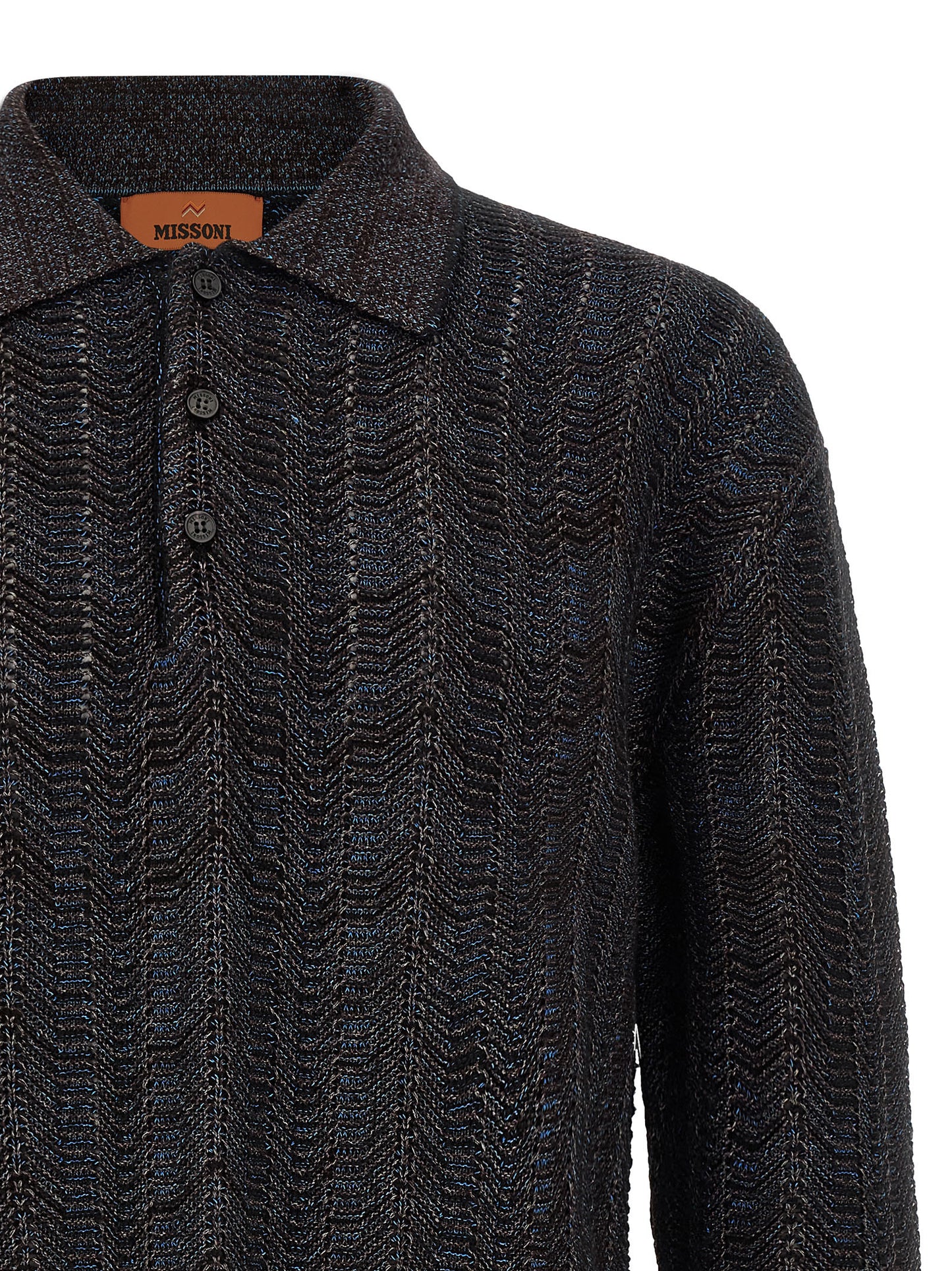 Cardigan by Missoni for men in polyamide viscose wool multicolor & patterned features an impeccable silhouette, showcasing a sophisticated v-neck neckline and detail for a truly impeccable finish.