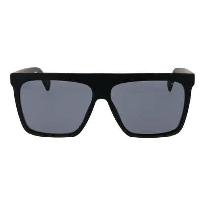 Sunglasses by Fila for men in plastic and black featuring an opulent full-rim square frame design with a sophisticated black coloured frame finish and high-performance non-polarized category-3-dark-tint lens.