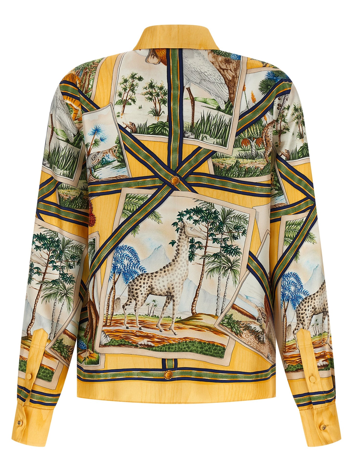 Gucci Women's Silk Twill Blouse - Animal Multicolor Print