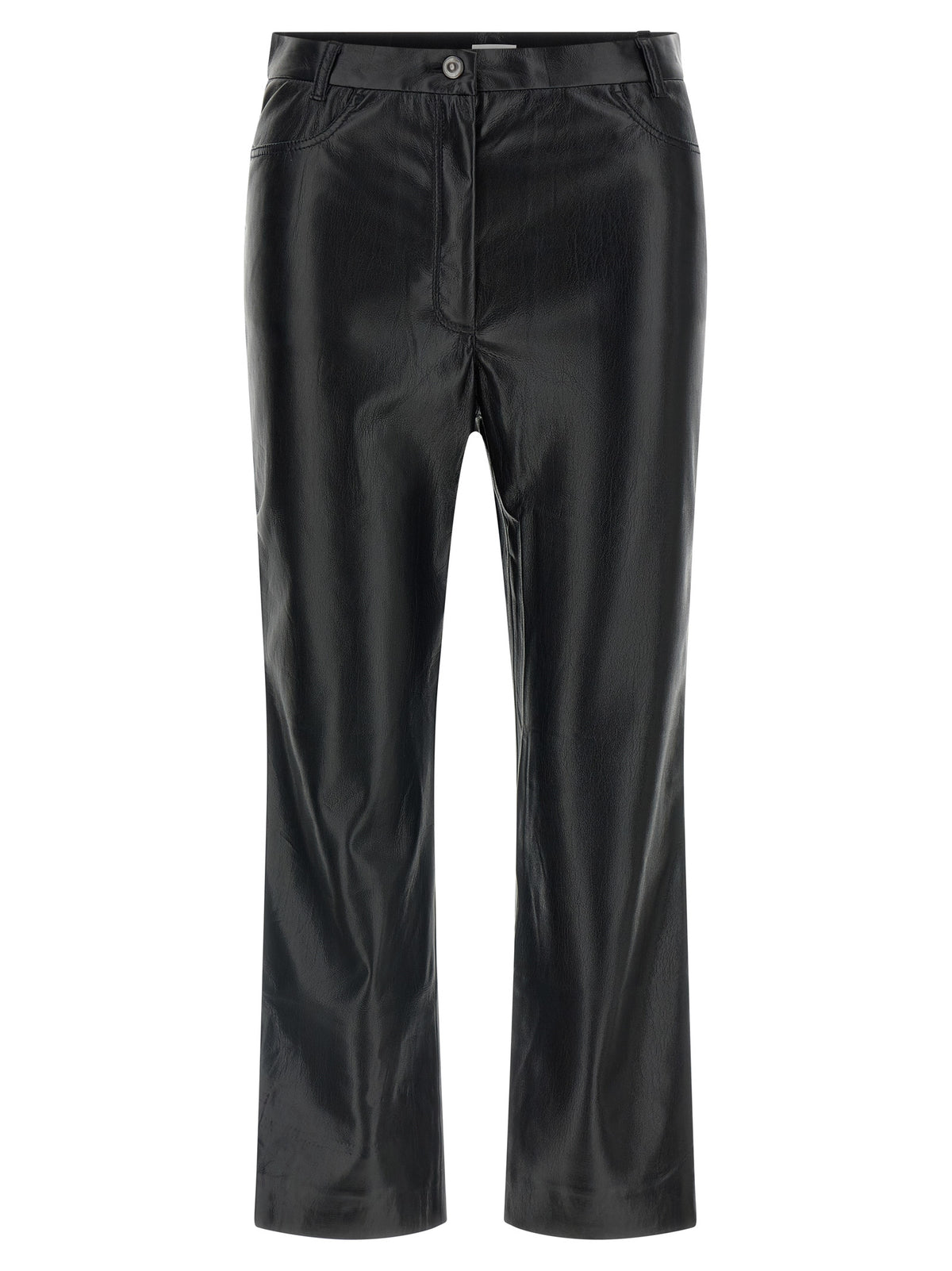 The Andamane Black Polyester Casual Pants