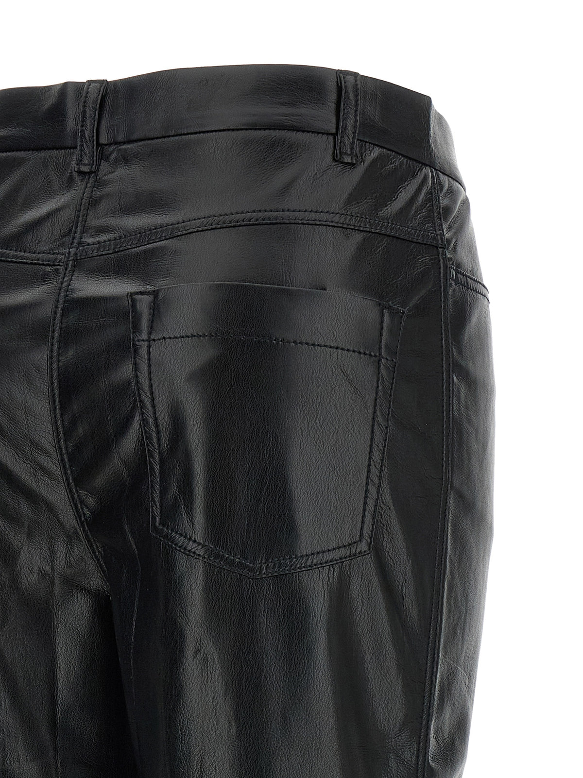 The Andamane Black Polyester Casual Pants