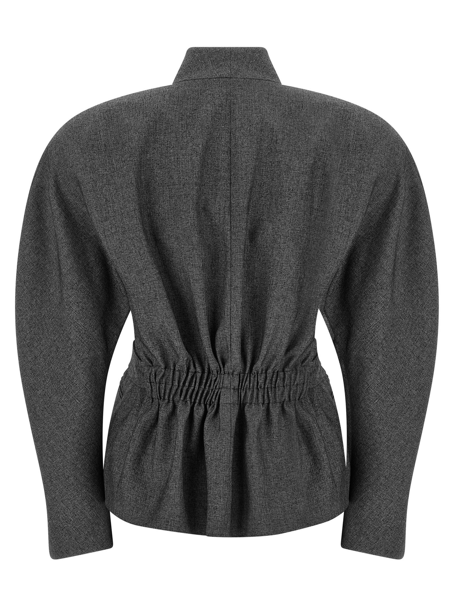 The Andamane Women's Stretch Polyester & Viscose Blazer - Gray