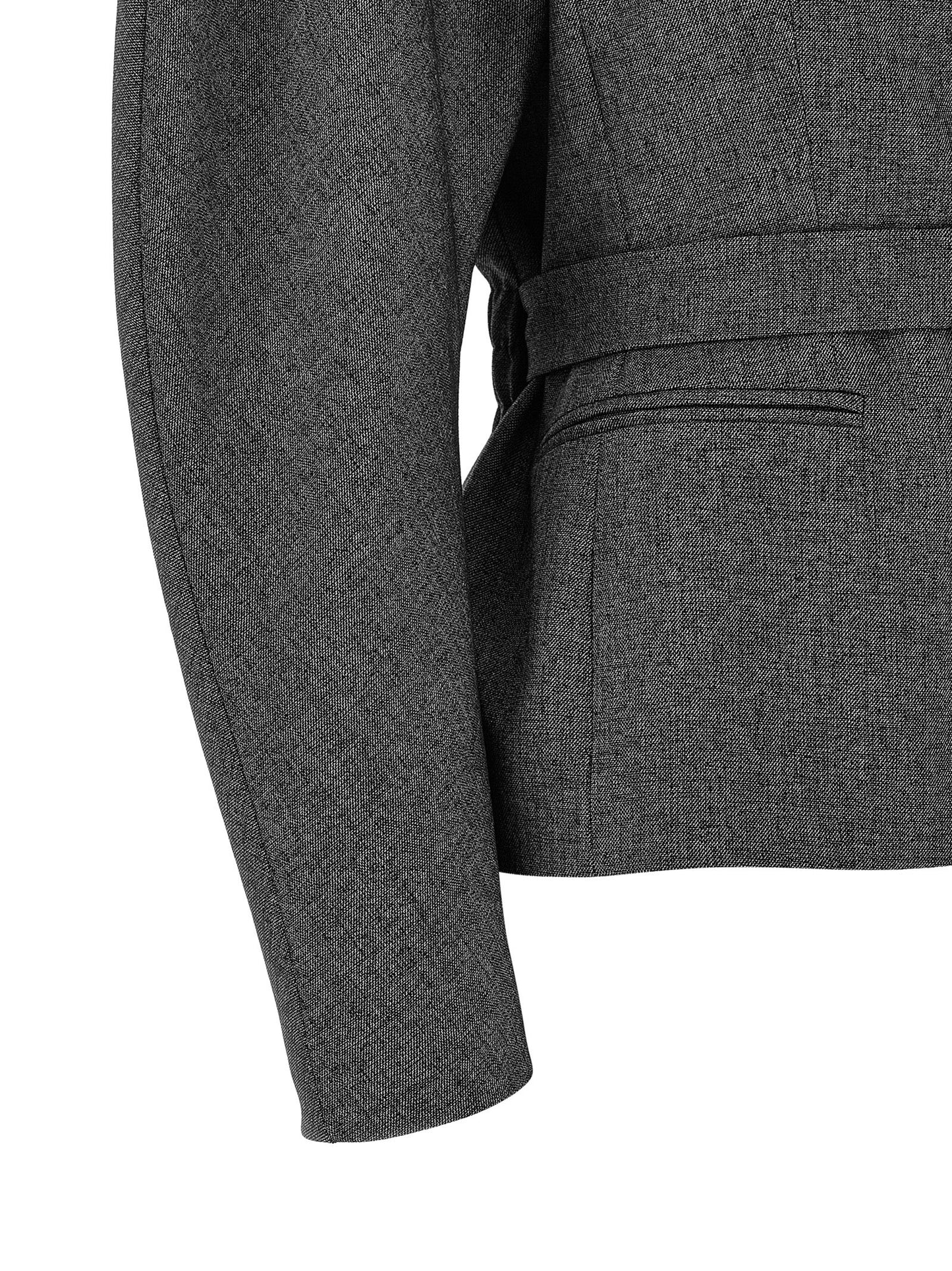 The Andamane Women's Stretch Polyester & Viscose Blazer - Gray