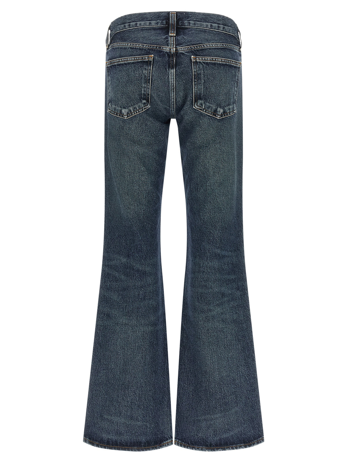 Jeans by Agolde for women in denim cotton blue, indigo & signature features a refined silhouette with a refined bootcut, defined by a low rise and a refined long for a refined finish.