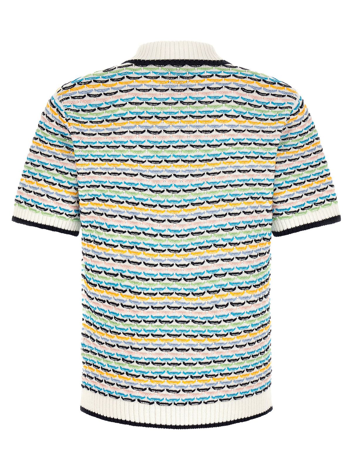 Polo Shirt by Casablanca for men in cotton multicolor, pearl & patterned showcases a enviable silhouette, featuring a refined and for a enviable finish.