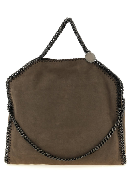 This Handbag by Stella McCartney for women in polyamide and gray presents a sculptural silhouette featuring a secure , ample , and versatile shoulder-strap & handle for a sculptural finish.