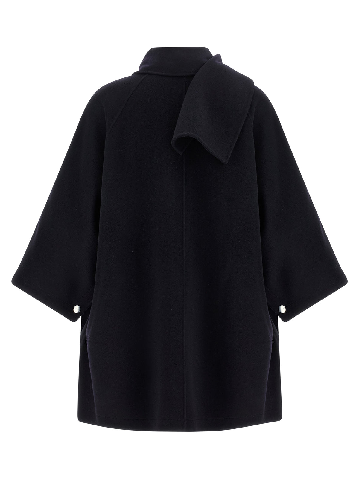 Cape by PINKO for women in polyamide & wool blue & silver presents a coveted silhouette featuring coveted and a coveted turtle neckline for an elegant finish.