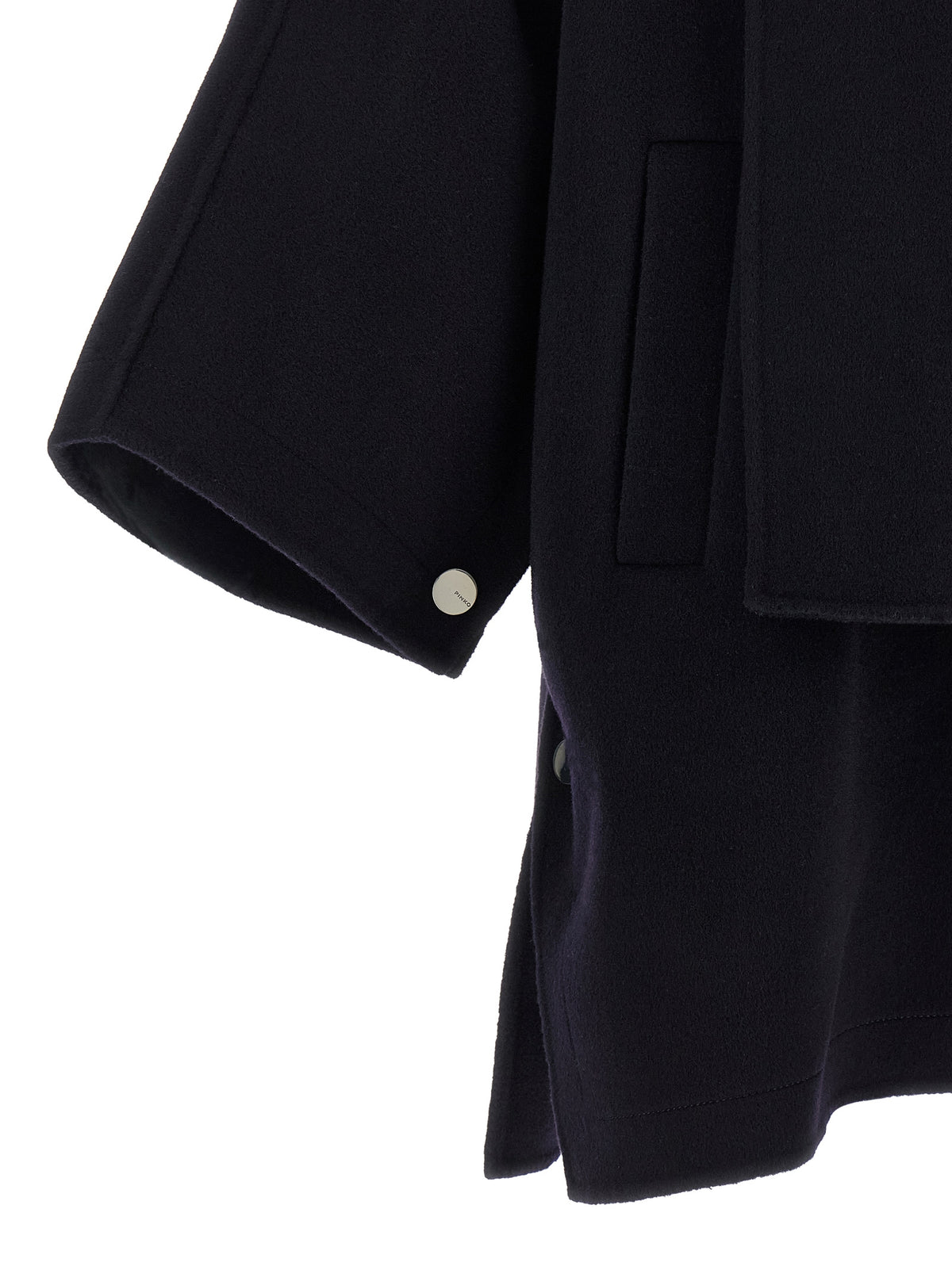 Cape by PINKO for women in polyamide & wool blue & silver features an captivating silhouette, showcasing a sophisticated and captivating for a truly captivating finish.