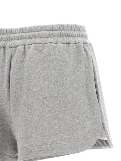 Fendi Gray Cotton Bermuda Shorts