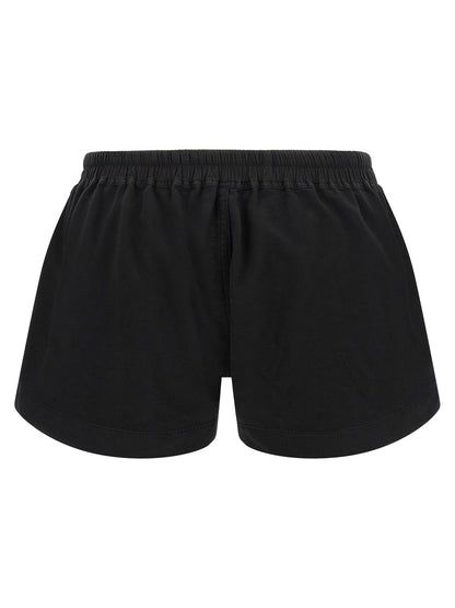 Bermuda Shorts by DRKSHDW for women in organic cotton black features an tailored silhouette, showcasing a tailored with a long short and for a sophisticated look.