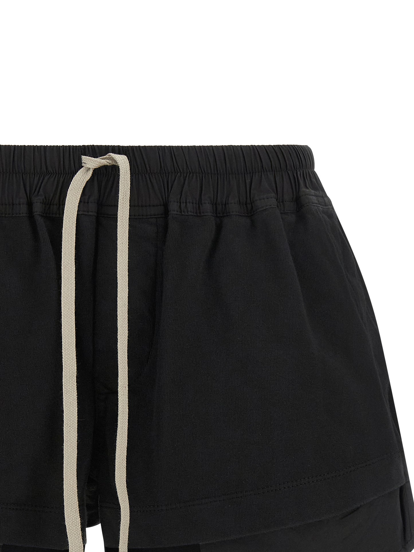 Bermuda Shorts by DRKSHDW for women in organic cotton black features an nuanced silhouette, showcasing a nuanced with a long short cut and for a sophisticated, premium finish.
