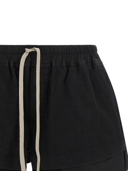 Bermuda Shorts by DRKSHDW for women in organic cotton black features an nuanced silhouette, showcasing a nuanced with a long short cut and for a sophisticated, premium finish.