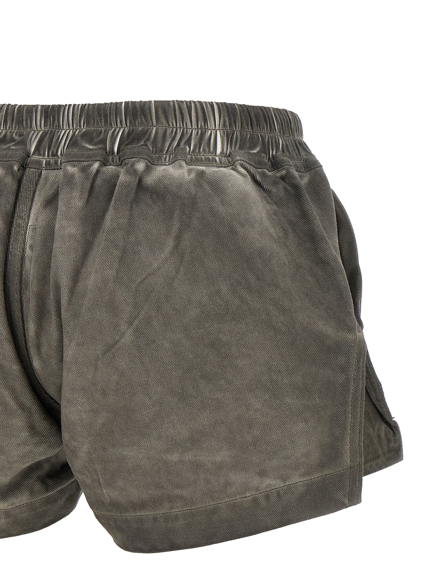 DRKSHDW Women's Relaxed Fit Cotton Bermuda Shorts - Gray Signature