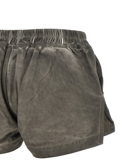 DRKSHDW Women's Relaxed Fit Cotton Bermuda Shorts - Gray Signature