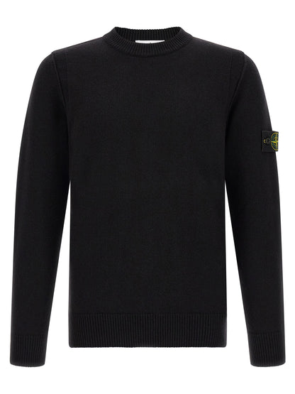 Stone Island Black Virgin Wool Cardigan