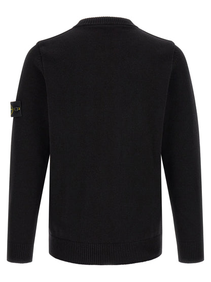 Stone Island Black Virgin Wool Cardigan