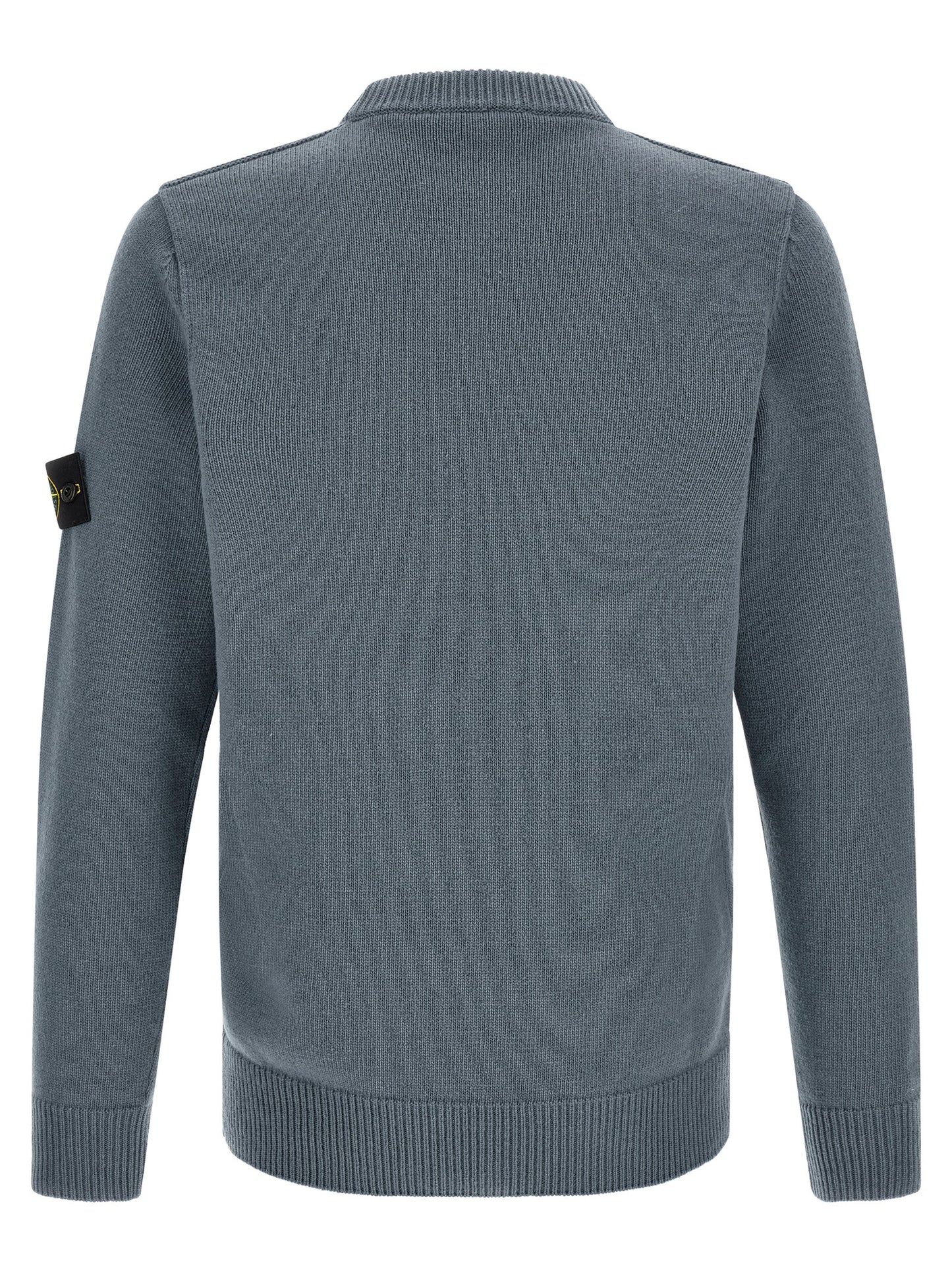 Stone Island Blue Virgin Wool Cardigan