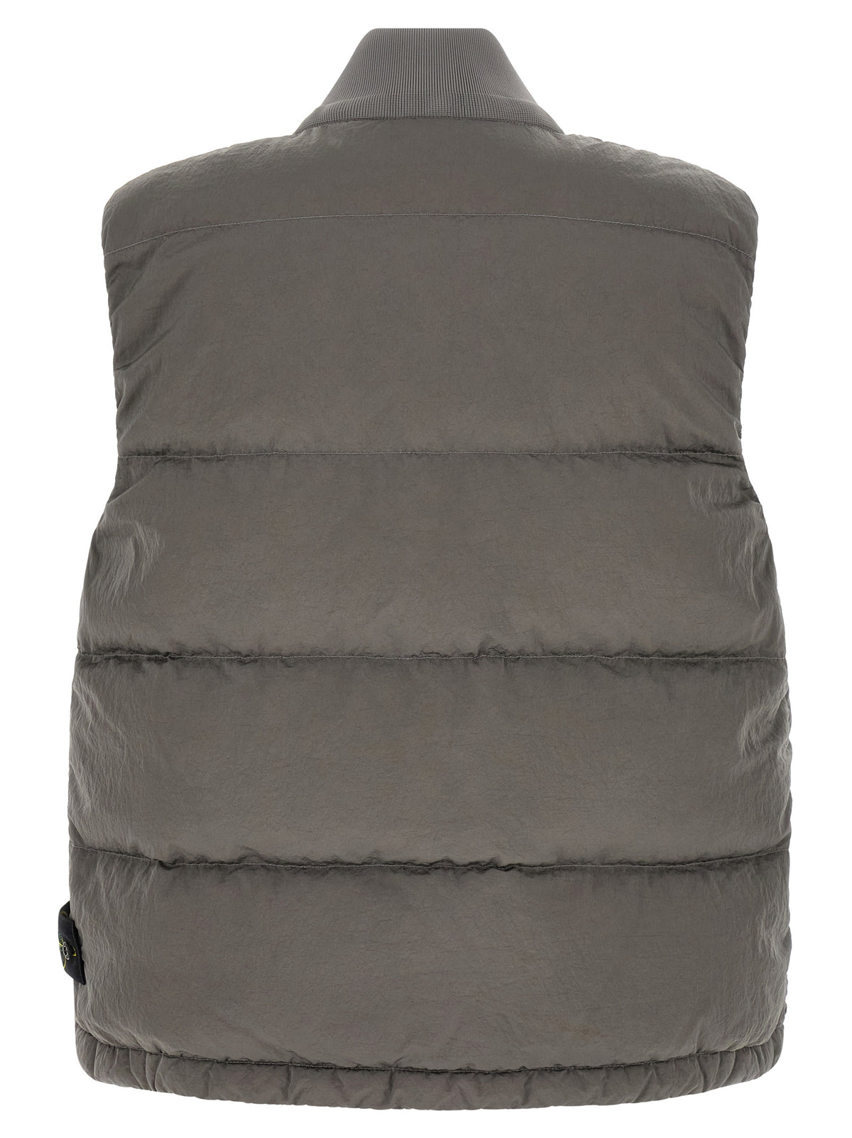Vest by Stone Island for men in polyamide gray features a enviable silhouette, elegantly detailed with a enviable and functional for a enviable finish.