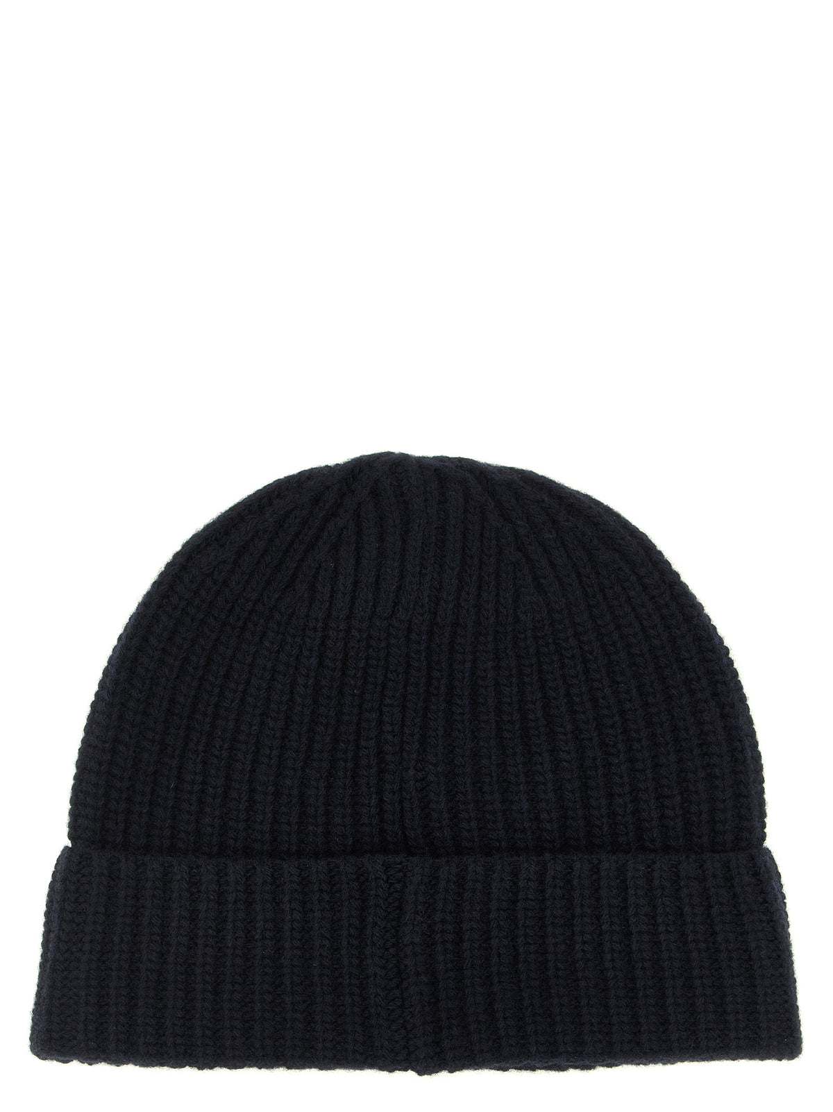 Stone Island Virgin Wool Beanie Hat - Navy Patterned