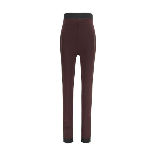 The Attico Purple Viscose Leggings