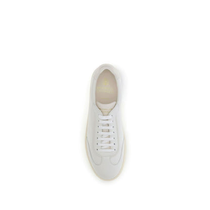 Brunello Cucinelli White Deer Low Top Sneakers