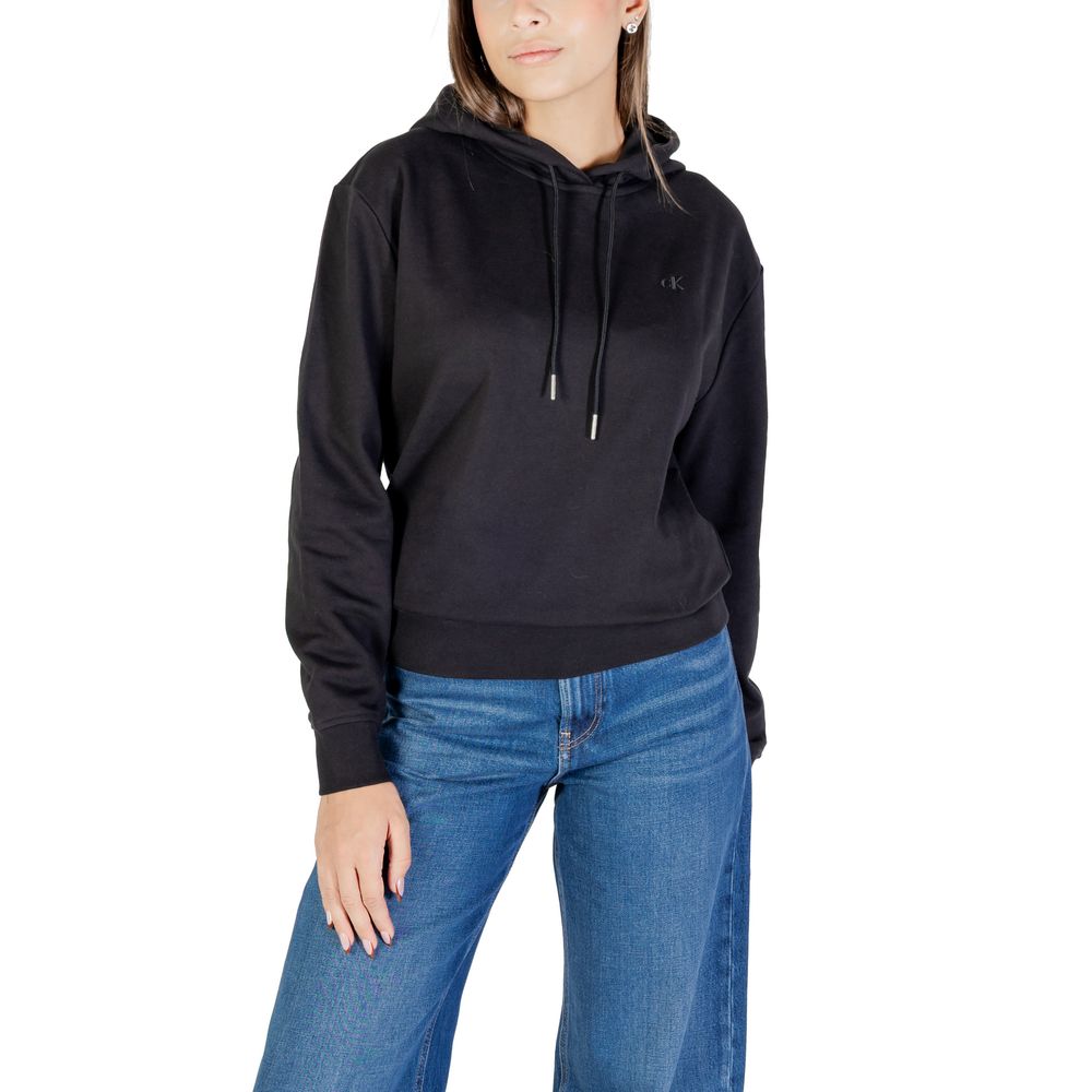 Calvin Klein Jeans Black Cotton Hoodie