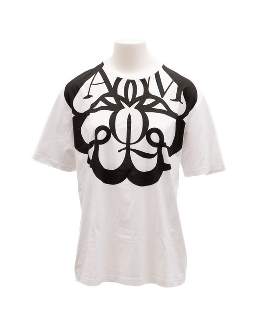 Alexander McQueen Women's Cotton T-Shirt - Black White