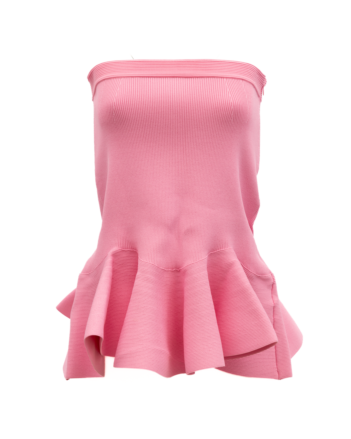 T-Shirt by Alexander McQueen for women in viscose polyester & polyamide pink features an edgy silhouette, meticulously detailed with a sophisticated sleeveless and for a truly edgy finish.