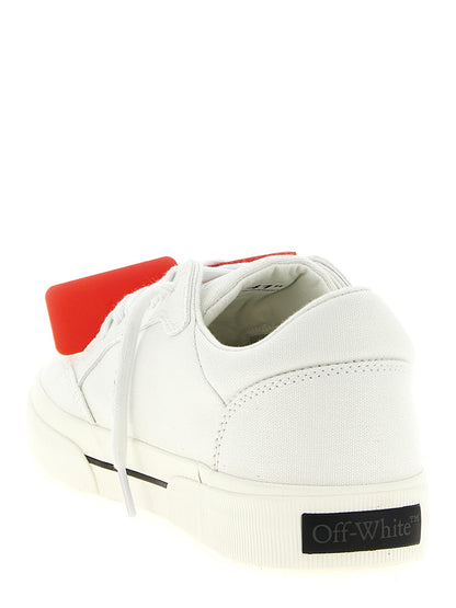 Sneakers by Off-White for men in cotton canvas & suede leather bicolour, black & white features an versatile design from the Men's Low Top Cotton Canvas & Suede Leather Sneakers collection, highlighting a versatile low-top style for a premium, high-fashion look.
