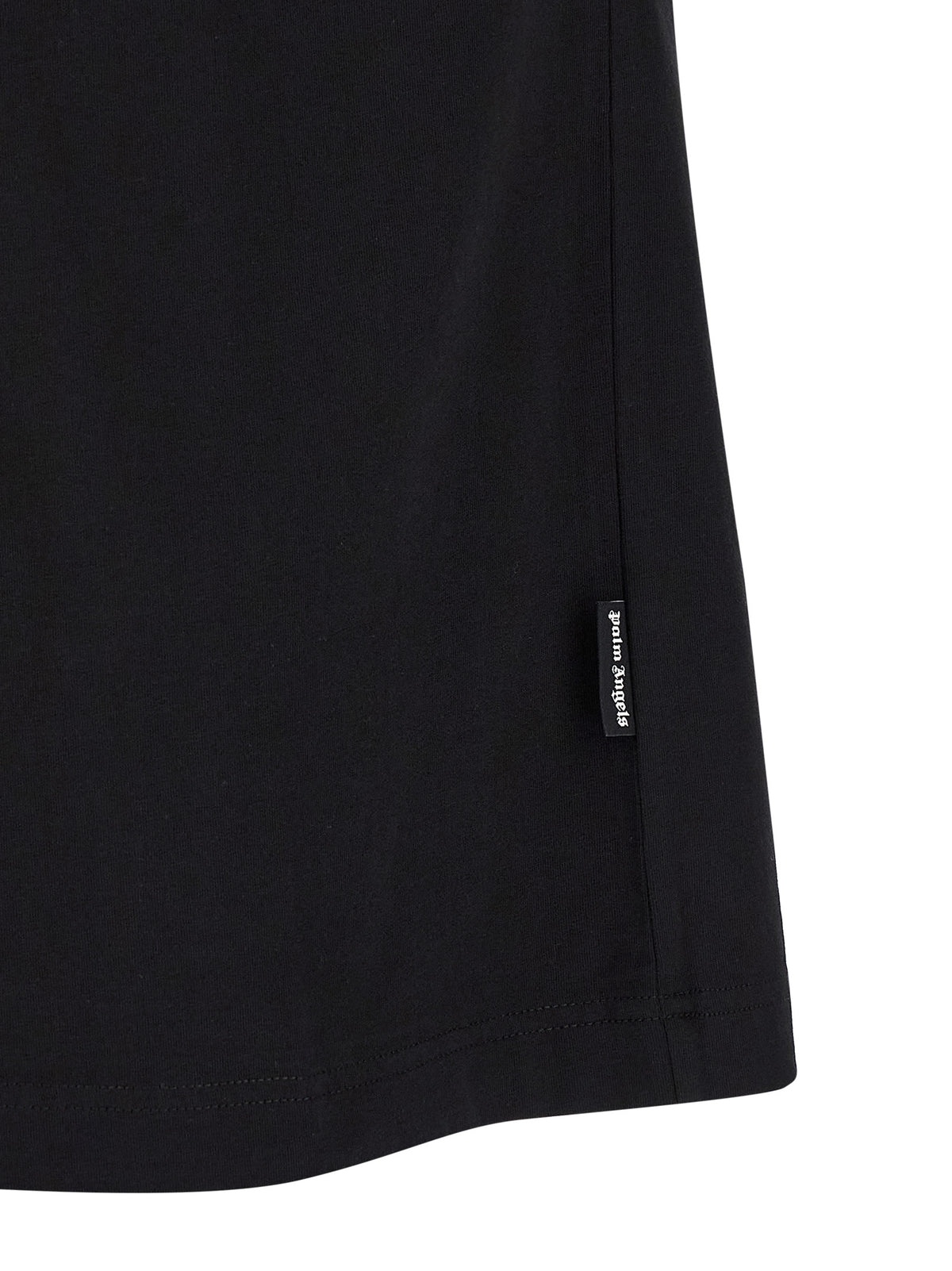 T-Shirt by Palm Angels for men in cotton black & multicolor features an edgy silhouette, meticulously detailed with a sophisticated and for a truly edgy finish.