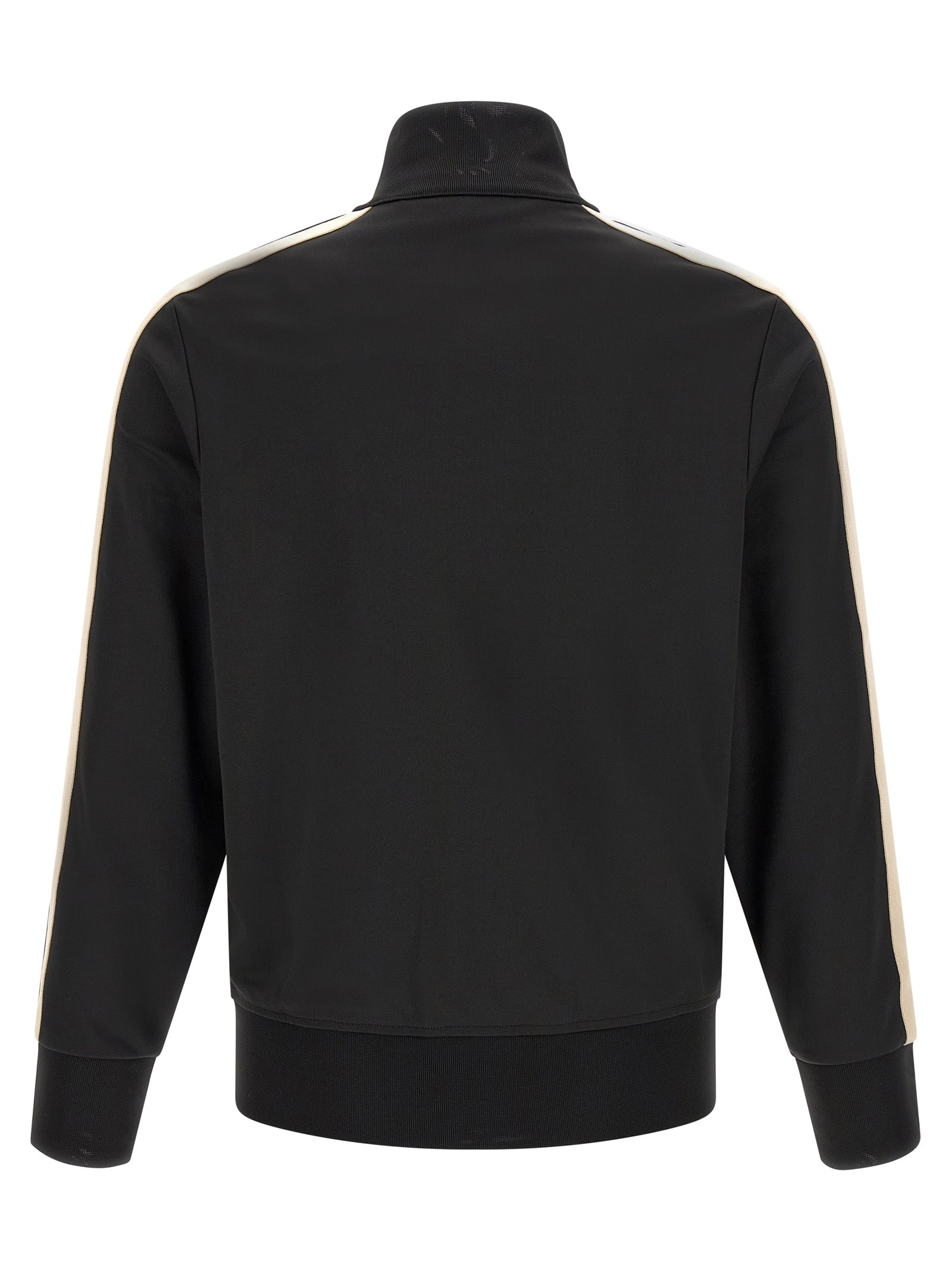 Sweatshirt by Palm Angels for men in polyester black features a unrivaled silhouette with a refined high-collar neckline and unrivaled detailing for a sophisticated look.