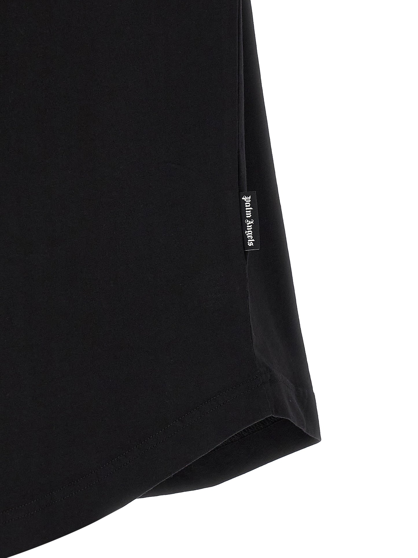 T-Shirt by Palm Angels for men in cotton black & white features an on trend silhouette, perfectly showcasing a on trend and for an elevated aesthetic.