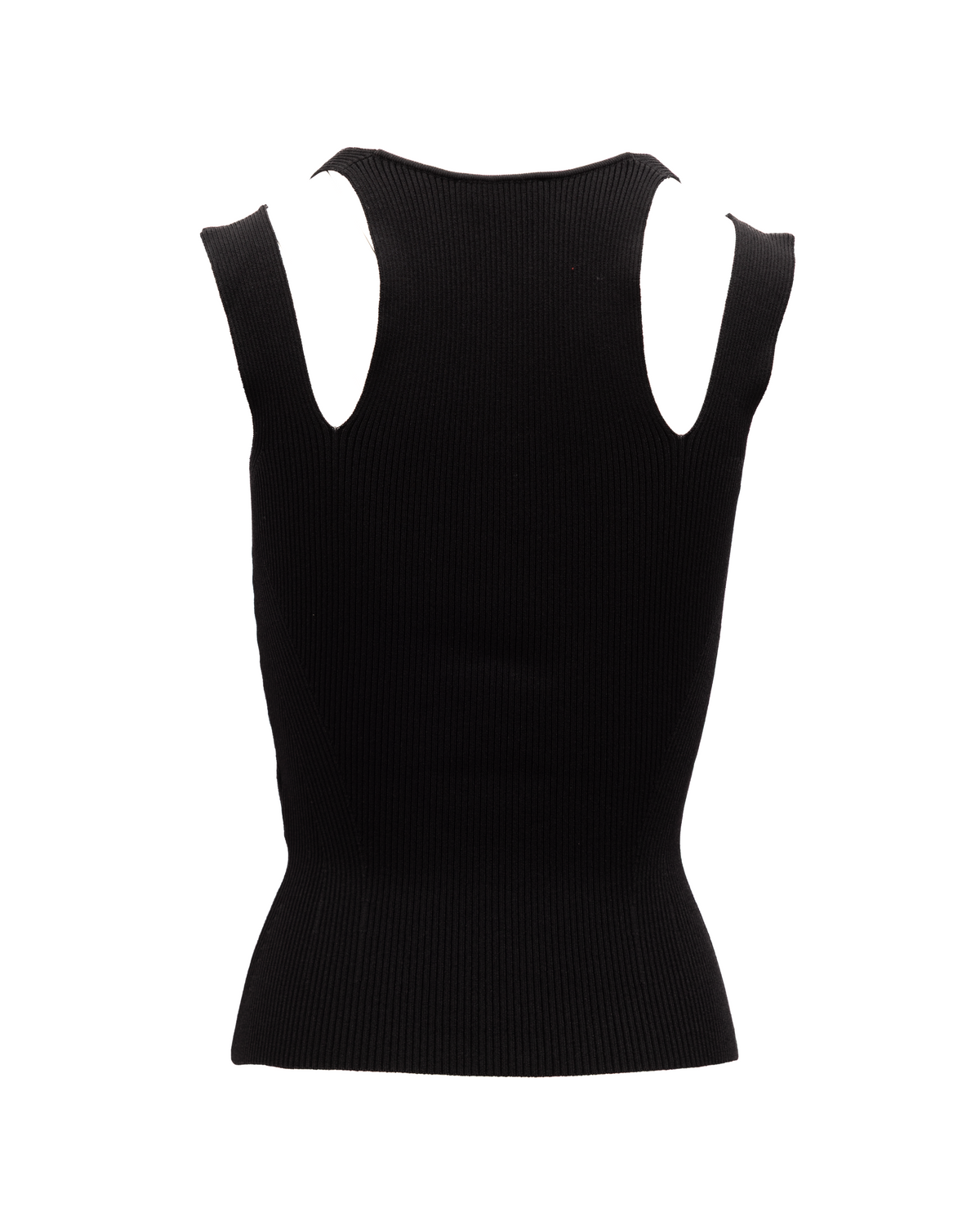 Activewear T-Shirt by Alexander McQueen for women in polyester & viscose black features an athletic silhouette with sleeves and a neckline, enhanced by high-performance .
