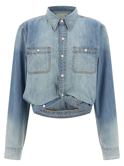 R13 Blue Cotton Blouse