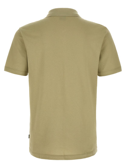 Hugo Boss Beige Cotton Polo Shirt